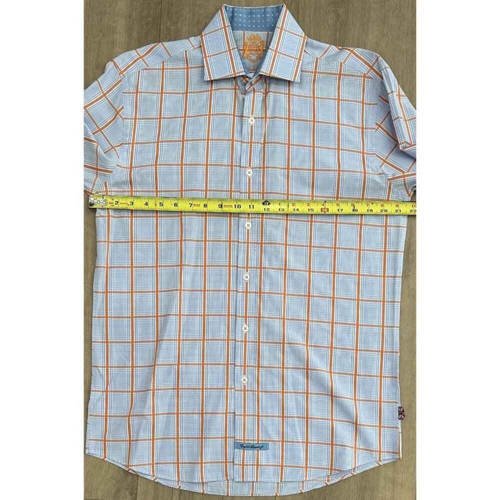 (2) Lot English Laundry Flip Cuffs Multicolor Plaid Shirts Men’s Size 15.5/34&35 - Picture 8 of 10